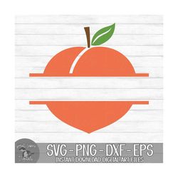 Peach Split Monogram - Instant Digital Download - svg, png, dxf, and eps files included!