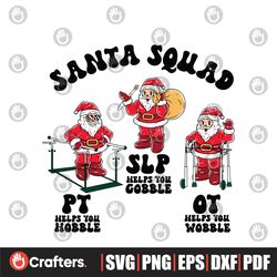 Groovy Santa Squad Funny Christmas SVG File For Cricut