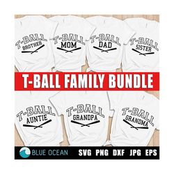 T-Ball SVG, T-Ball bundle SVG, T-Ball family shirt, T-Ball Mom SVG, T-Ball shirt