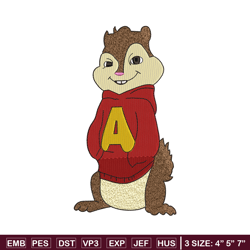 Alvin embroidery design, Chipmunks embroidery, Embroidery file, Embroidery shirt, Emb design, Digital download