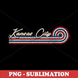 Kansas City Sublimation Design - Classic KC - PNG Transparent Digital Download File for Red White Blue Merchandise