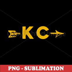 KC Arrowhead - Sublimation PNG - High-resolution design for vibrant sublimation transfers