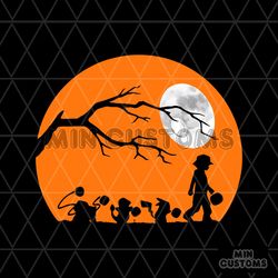 Pokemon in the midnight moon Halloween SVG Design File