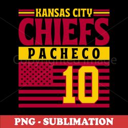Kansas City Chiefs American Flag Sublimation Download - Show Your Team Pride with this Ultra-Realistic Digital File