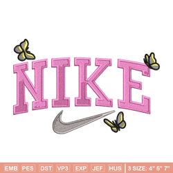 Butterfly Nike embroidery design, Butterfly embroidery, Nike design, logo shirt, Embroidery shirt, Digital download.
