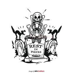 Silly Symphony The Skeleton Rest In Pieces SVG Download