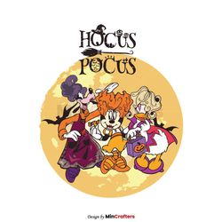 Hocus Pocus Halloween Witches Mouse And Friends SVG File