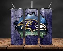 Baltimore Ravens Tumbler, Ravens Logo NFL, NFL Teams, NFL Logo, NFL Football Png, NFL Tumbler Wrap 03