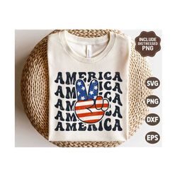 American Peace SVG, Retro 4th of July Svg, Patriotic Svg, Independence Day Png, Fourth of July Kids Shirt, Svg Files for