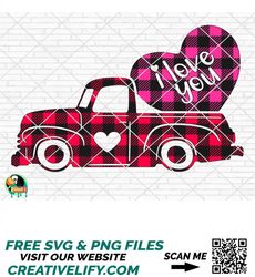 Valentines Truck SVG, Valentine's Day Svg, Valentine Design for Shirts, Valentine Quotes, Valentine Cut Files, Cricut, S