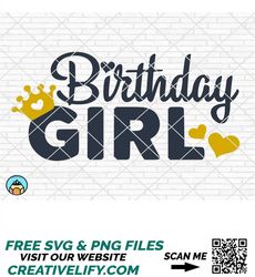 Birthday Girl SVG, Birthday SVG, Its My Birthday Svg, Happy Birthday Svg, Birthday Shirt, Printable, Cut File, Cricut, S