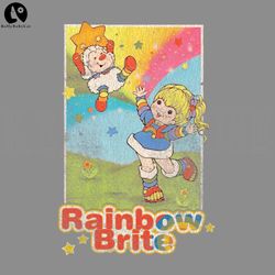 Vintage Rainbow Brite Distressed, Cartoon PNG