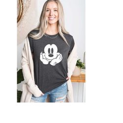 Vintage Mickey Silhouette Shirt, Disney Mickey Shirt, Mickey Tee, Cute Mickey Disney, Disney Lover Gift, Mickey Lover, K