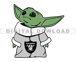Raiders NFL Baby Yoda Svg, Football Teams Svg, NFL Logo Svg, Baby Yoda Png, Tshirt Design Bundle 15