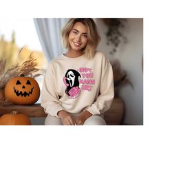 Halloween Couples Sweat, Matching Halloween Sweater, Cute Halloween Sweat, Womens Halloween Shirt, Funny Ghostface Shirt