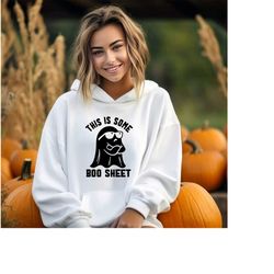 This Is Some Boo Sheet Hoodie, Funny Halloween Hoodie, Trick Or Treat Sweatshirt, Womens Halloween Sweat, Halloween Kids