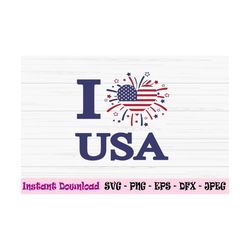 I love Usa svg, 4th of july svg, Dxf, patriotic svg, america svg, Png, Eps, jpeg, Cut file, Cricut, Silhouette, Print, I