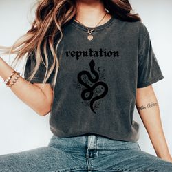 retro reputation snake t-shirt, comfort colors tee for taylor swift fans, music lover gift, unique gift for her, birthda