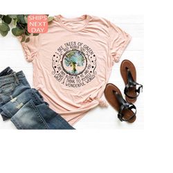 i see trees of green red roses too t-shirt, wonderful world shirt, tree of life shirt, what a wonderful world shirt, wor