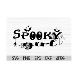 spooky girl svg, halloween svg, baby kids svg, Dxf, Png, Eps, jpeg, Cut file, Cricut, Silhouette, Print, Instant downloa