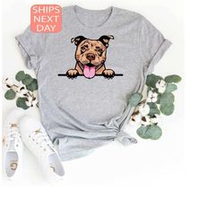 Pitbull  Shirt, Cute Pitbull Mama T Shirt, Pitbull Dad T Shirt,  Dog Mama Tee, Animal Lovers Tee, Gift For Pitbull Owner