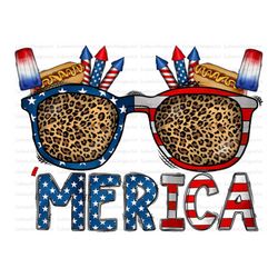 Merica PNG File, 4th of July PNG File, Sublimation Designs Download, Digital Download, Leopard, American Flag, American