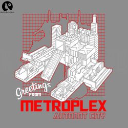Greetings from Metroplex G1 Autobot Cybertronian City, Cartoon PNG