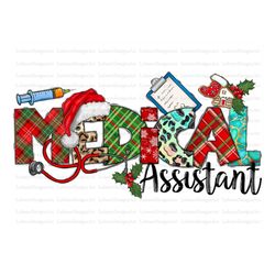 Christmas Medical Assistant PNG, Christmas, Medical Png, Nurse Png, Western, Medical Png, Hospital Png, Sublimation Desi