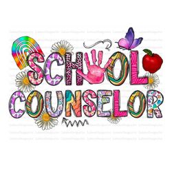 School Counselor Png, Western PNG, School Png, Teacher png, Pencil png, Sublimation Design, Digital Download, Western, S