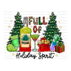 Christmas Png, Western Png, merry christmas, tree, holiday spirit, santa, tequila, shot, margarita, Digital Download, Su