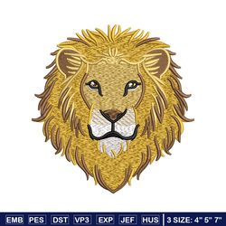 Goden lion embroidery design, Lion embroidery, Embroidery file, Embroidery shirt, Emb design, Digital download