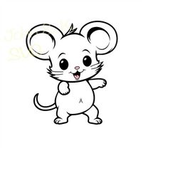 mouse svg, cute mouse svg, baby mouse clipart, baby mouse svg for fleece, shirt, mug, sticker, cutfile png pdf jpg, digi