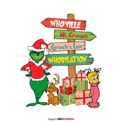 The Grinch Whoville Mt Crumpit PNG Sublimation File