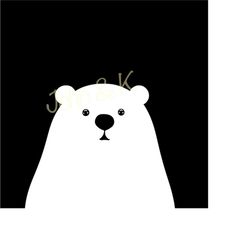 polar bear svg, cute polar bear vector, polar bear lover clip art, polar bear svg for clothes decoration, cutfile png pd