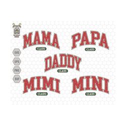 Mama Claus Svg, Family Claus Svg Bundle, Daddy Claus, Mimi Claus, Merry And Bright Svg, Trendy Christmas, Christmas Shir