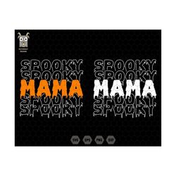 Spooky Mama Svg, Svg files for Cricut, Trendy Halloween, Retro Halloween, Witchy Svg, Mama Svg, Mom svg, Halloween Famil