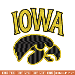 Iowa Hawkeyes embroidery, Iowa Hawkeyes embroidery, Football embroidery, Sport embroidery, NCAA embroidery. (25)