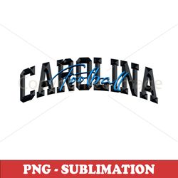 Carolina Football - 3D Chrome - High-Resolution Sublimation PNG Digital Download