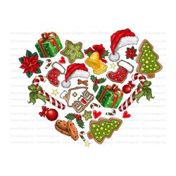 Christmas love Png Sublimation Design, Christmas Png, Merry Christmas Png, Heart Christmas, Happy Christmas Png, Digital