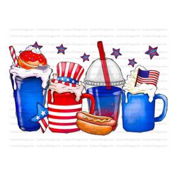 American Drink Png, American Sublimations, American Flag, American Design, American Coffee, Coffee Png, Digital Download