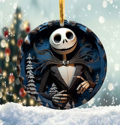 3D Skeleton Christmas Ornament
