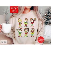 Elves Reading Sweatshirt, Teacher Christmas Shirt, Librarian Shirt, Book Lover Tshirt, Reading Shirt, Teacher Shirt Chri
