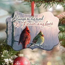 Cardinal Forever In My Heart Ornament