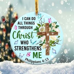 i can do all things through christ ornament