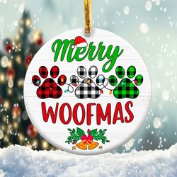 Merry Woofmas Ornament