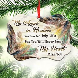 My Angel You Will Never Leave My Heart Ornament