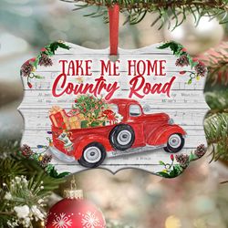 Take Me Home Country Road Ornament
