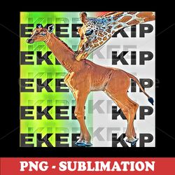 Baby Giraffe PNG - Sublimation Digital Download - High-Quality and Transparent KIPEKEE Design