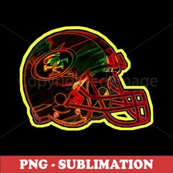 49ers Helmet - Official Team Design - High-Quality Sublimation File