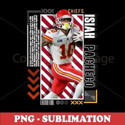 Football Paper Poster - Isiah Pacheco Kansas City Chiefs #9 - Sublime Sublimation Download